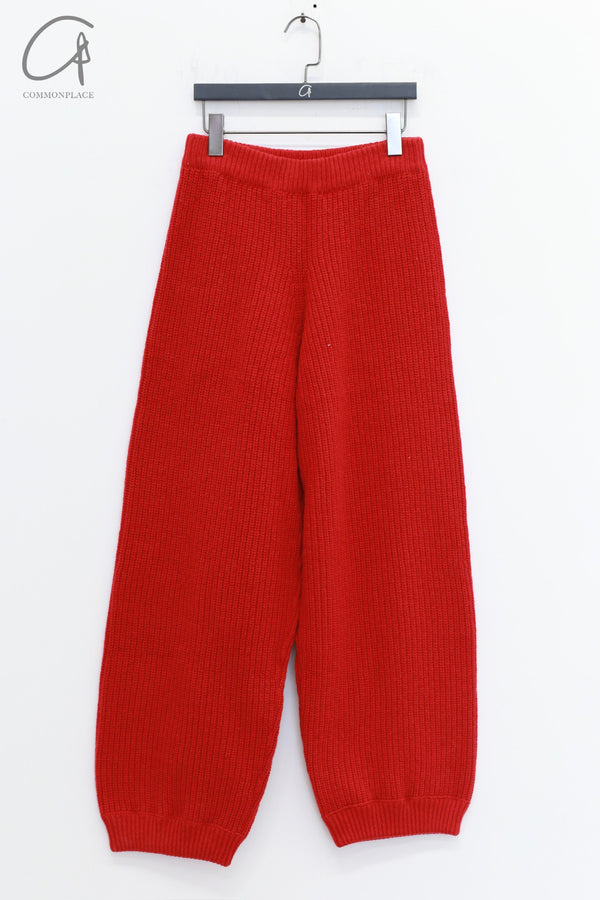 BASERANGE Recycled Wool Pants Portugal BAS-TRME-RW-WI24-HONG Red